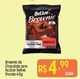 Muffato Brownie de Chocolate sem Açúcar Belive Pacote oferta
