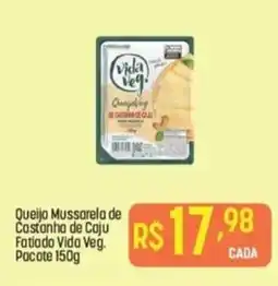 Muffato Queijo Mussarela de Castanha de Caju Fatiado Vida Veg. Pacote oferta