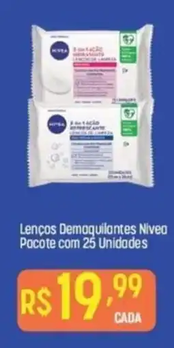 Muffato Lenços Demaquilantes Niveo Pacote oferta