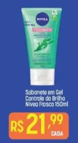 Muffato Sabonete em Gel Controle do Brilho Nivea Frasco oferta