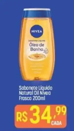 Muffato Sabonete Líquido Natural Oil Nivea Frasco oferta