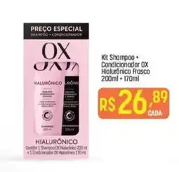 Muffato Kit Shampoo + Condicionador OX Hialurônico Frasco oferta