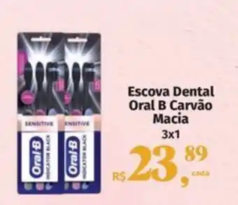 Escova Dental Oral B Carvão Macia