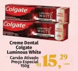 Supermercados Mateus Creme Dental Colgate Luminous White oferta