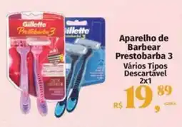Supermercados Mateus Aparelho de Barbear Prestobarba 3 oferta