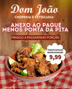 Supermercados Pague Menos Frango a passarinho porção oferta