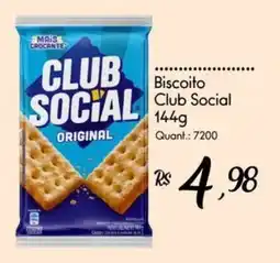Giassi Supermercados Biscoito Club Social oferta