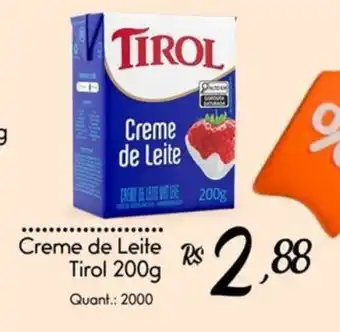 Giassi Supermercados Creme de Leite Tirol oferta