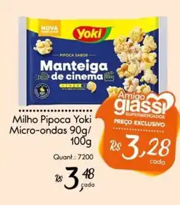 Giassi Supermercados Milho Pipoca Yoki Micro-ondas oferta