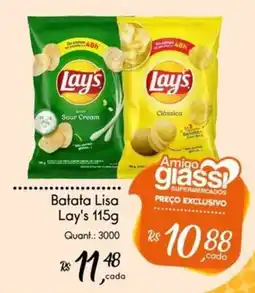 Giassi Supermercados Batata Lisa Lay's oferta