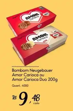 Giassi Supermercados Bombom Neugebauer Amor Carioca ou Amor Carioca Duo oferta