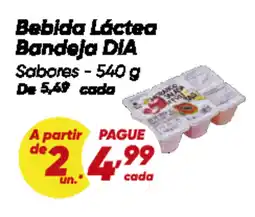 Dia Bebida Láctea Bandeja DIA Sabores oferta