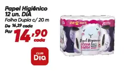 Dia Papel Higiênico 12 un. DIA oferta