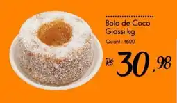 Giassi Supermercados Bolo de Coco Giassi oferta