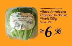 Giassi Supermercados Alface Americana Orgânica In Natura Vivaris oferta