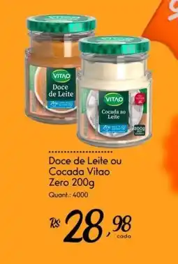 Giassi Supermercados Doce de Leite ou Cocada Vitao Zero oferta