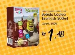 Giassi Supermercados Bebida Láctea Tirol Kids oferta