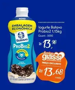 Giassi Supermercados logurte Batavo Probio2 oferta