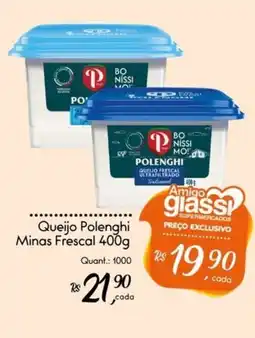 Giassi Supermercados Queijo Polenghi Minas Frescal oferta