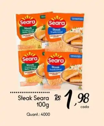 Giassi Supermercados Steak Seara oferta