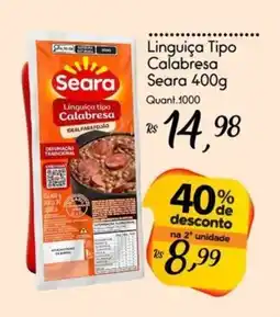 Giassi Supermercados Linguiça Tipo Calabresa Seara oferta