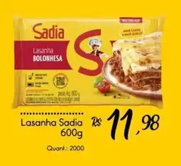 Giassi Supermercados Lasanha Sadia oferta
