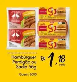 Giassi Supermercados Hambúrguer Perdigão ou Sadia oferta