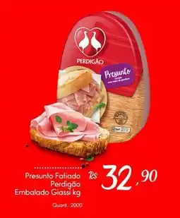 Giassi Supermercados Presunto Fatiado Perdigão Embalado Giassi oferta