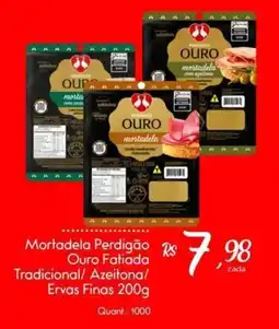 Giassi Supermercados Mortadela Perdigão Ouro Fatiada Tradicional/ Azeitona/ Ervas Finas oferta