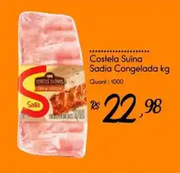 Giassi Supermercados Costela Suína Sadia Congelada oferta