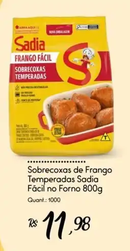 Giassi Supermercados Sobrecoxas de Frango Temperadas Sadia Fácil no Forno oferta