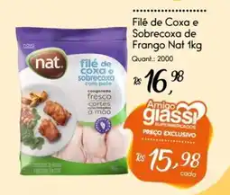 Giassi Supermercados Filé de Coxa e Sobrecoxa de Frango Nat oferta