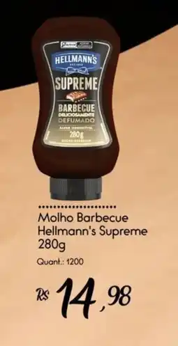 Giassi Supermercados Molho Barbecue Hellmann's Supreme oferta