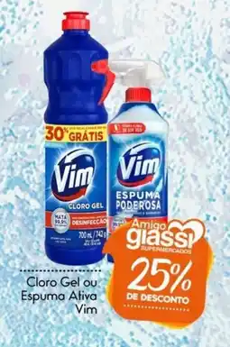 Giassi Supermercados Cloro Gel ou Espuma Ativa Vim oferta