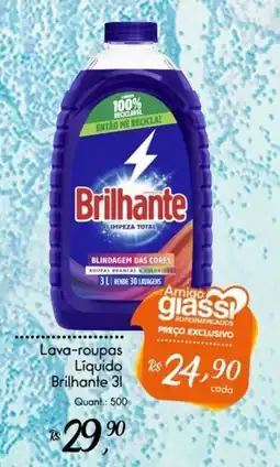 Giassi Supermercados Lava-roupas Liquido Brilhante oferta