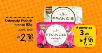 Giassi Supermercados Sabonete Francis Intenso oferta