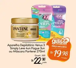 Giassi Supermercados Aparelho Depilatório Venus 3 Simply oferta