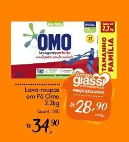 Giassi Supermercados Lava-roupas em Pó Omo oferta