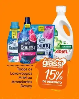 Giassi Supermercados Todos os Lava-roupas Ariel ou Amaciantes Downy oferta