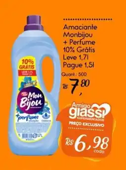 Giassi Supermercados Amaciante Monbijou + Perfume oferta