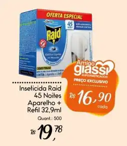 Giassi Supermercados Inseticida Raid 45 Noites Aparelho + Refil oferta