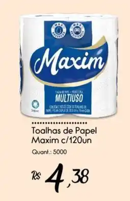 Giassi Supermercados Toalhas de Papel Maxim oferta