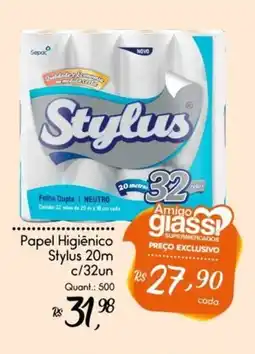 Giassi Supermercados Papel Higiênico Stylus 20m oferta