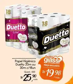 Giassi Supermercados Papel Higiênico Duetto 20m ou 30m oferta