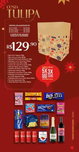 Giassi Supermercados Cesta tulipa oferta