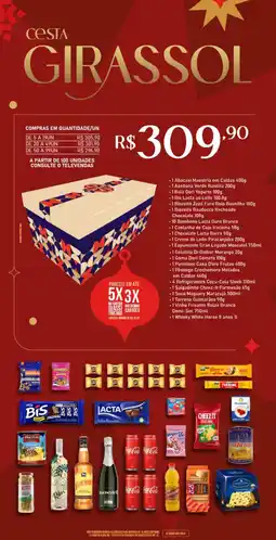 Giassi Supermercados Cesta girassol oferta
