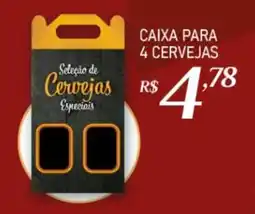 Giassi Supermercados Caixa para 4 cervejas oferta