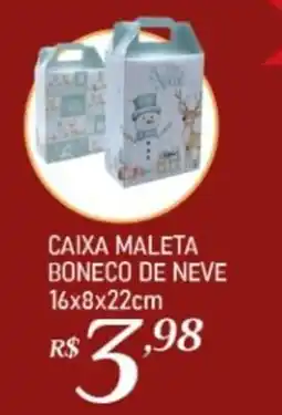 Giassi Supermercados Caixa maleta boneco de neve oferta