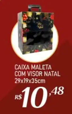 Giassi Supermercados Caixa maleta com visor natal oferta