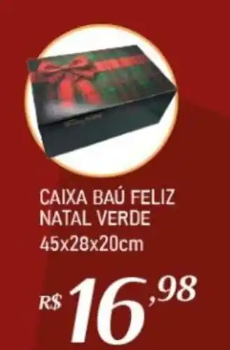 Giassi Supermercados Caixa baú feliz natal verde oferta